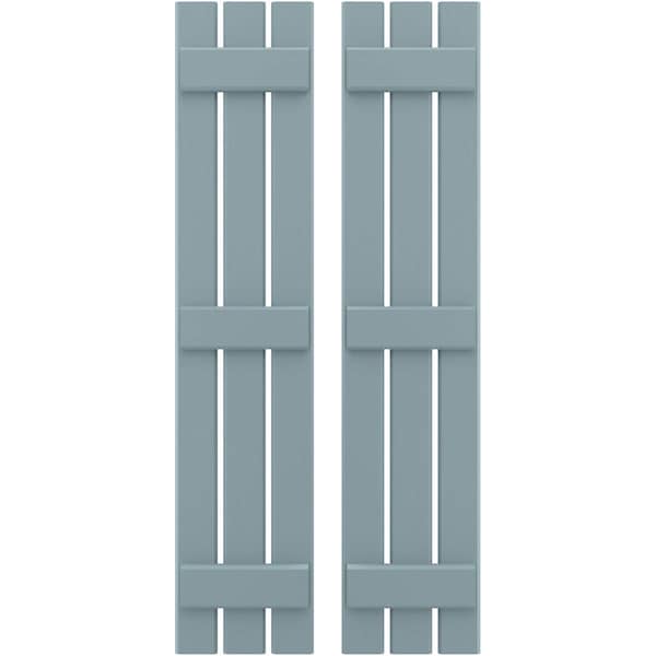 Ekena Millwork Americraft 3-Board, 3 Batten Exterior Real Wood Spaced Board-n-Batten Shutters, ARW401SB311X77SBH, PR ARW401SB311X77SBH - main